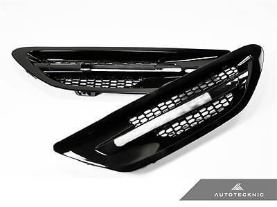NEW REPLACEMENT GLOSS BLACK FENDER VENTS FOR 12-15 BMW M5 F10