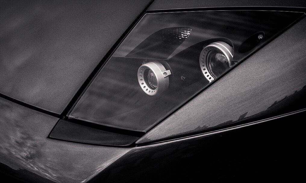 4x Headlight Rings Trim Rims Black For Lamborghini Murcielago 2002-2010 Ring Rim
