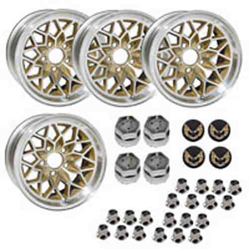 Year One Wheels GSF179KG Cast Aluminum Snowflake Wheel Kit (4) 17 x 9 with 5-1/8