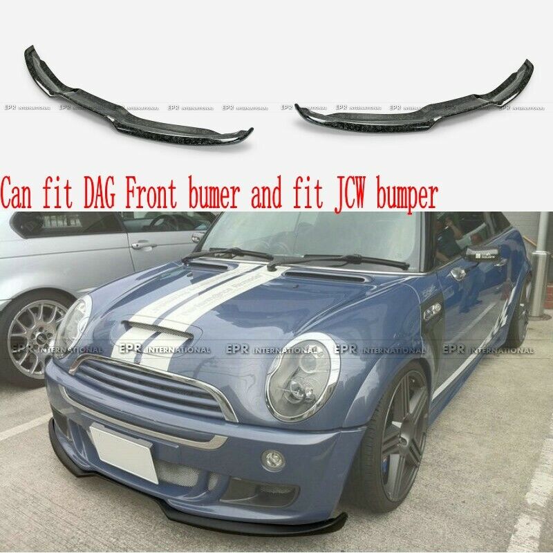 For Mini Cooper 03-07 R53 Forged Carbon Look DG1 Style front lip (Fit DAG/JCW)