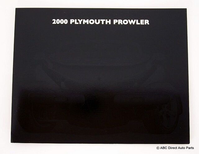 2000 Plymouth Prowler Saver Dealer Sales Brochure