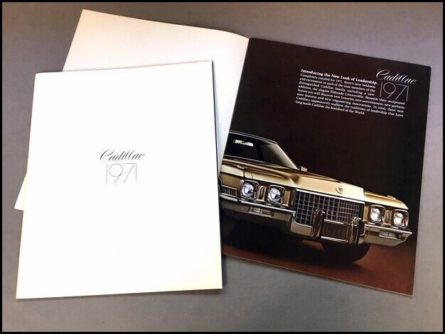 1971 Cadillac 28-page Car Brochure Catalog - Fleetwood Eldorado DeVille Coupe