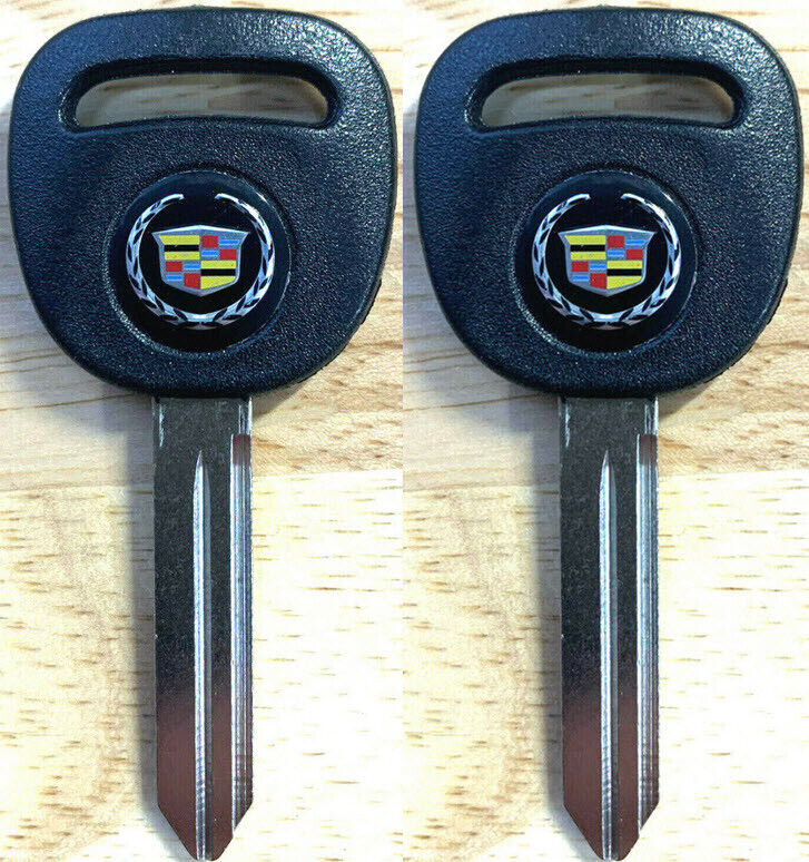 2 Pack -  Replacement Key Blank With Cadillac Logo B102 Cadillac Key 15033286