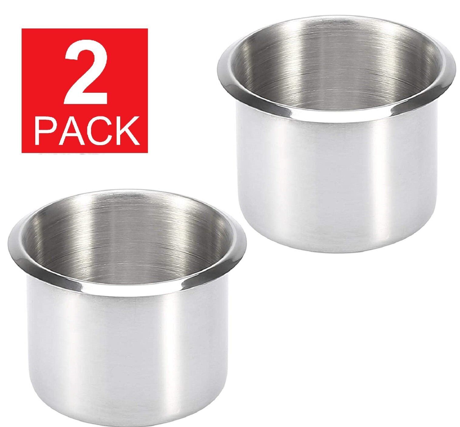 Universal Stainless Steel Cup Drink Holders for Car Boat Truck Marine Camper RV