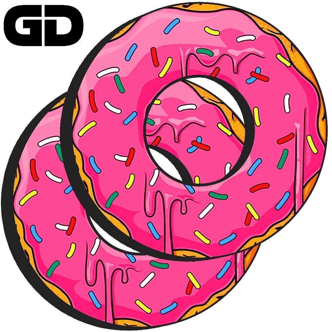 GripDonuts.com® Premium Grip Donuts for Dirt Bike Motorcycle BMX - Pink Doughnut
