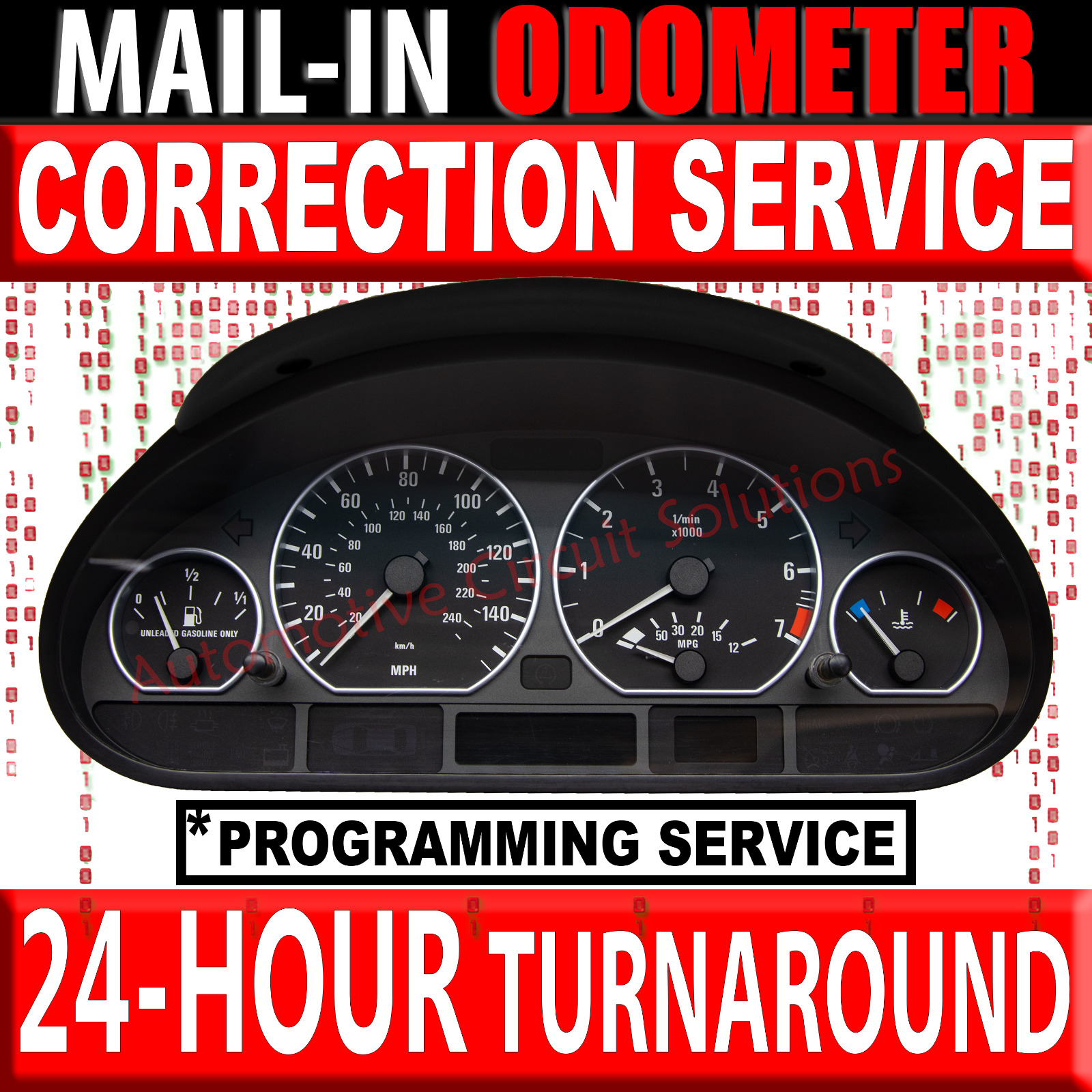 01-06 BMW E46 Speedometer Instrument Gauge Cluster [Mileage ODOMETER CORRECTION]