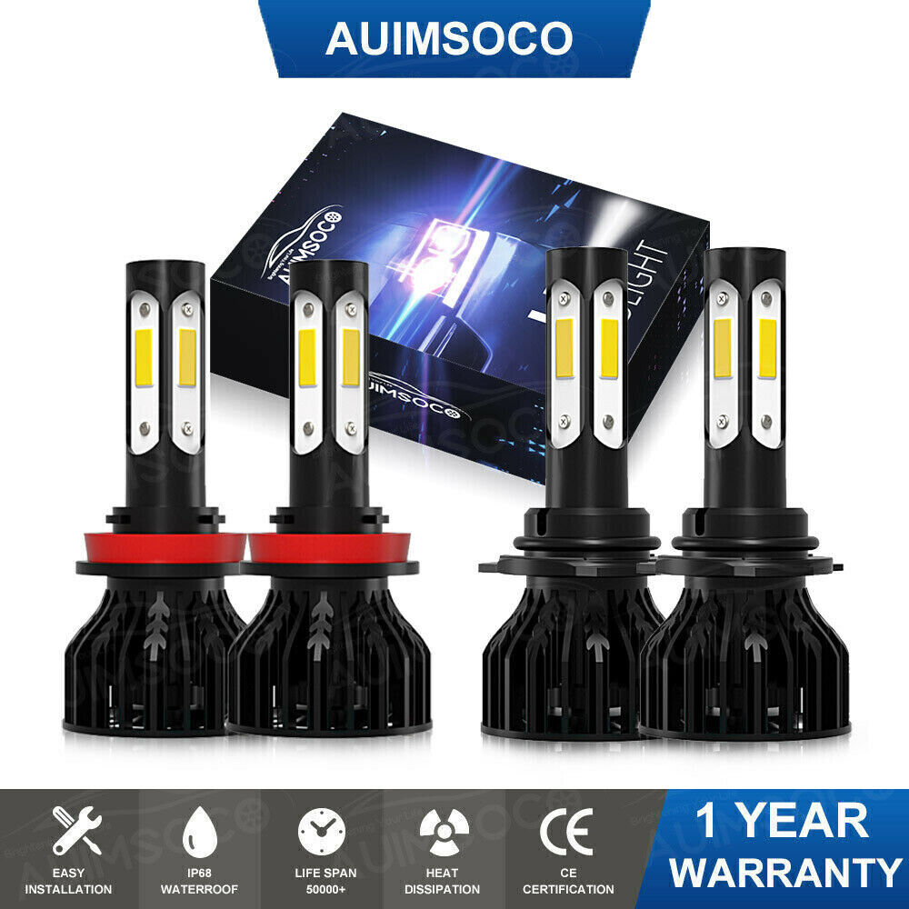For 2015-2018 Ford Transit-250 Combo LED Headlights High-Lo Bulbs Kit 6000K