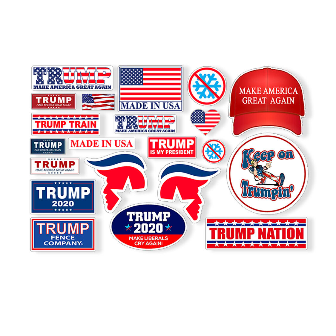 21 Trump Mini Sticker Sheet R/C 1/10th Scale Bumper Body Graphic Crawler 1:10 RC