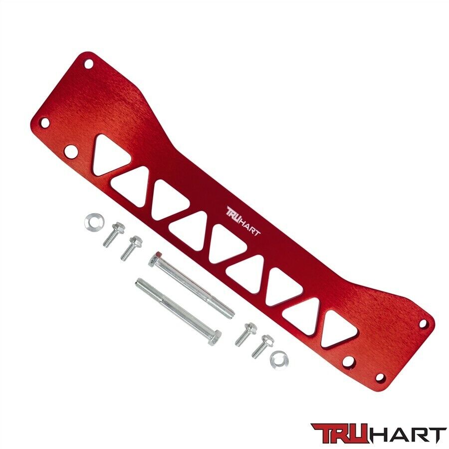 Truhart Rear Subframe Brace Anodized Red for 01-05 Civic (Incl. Si) / 02-06 RSX