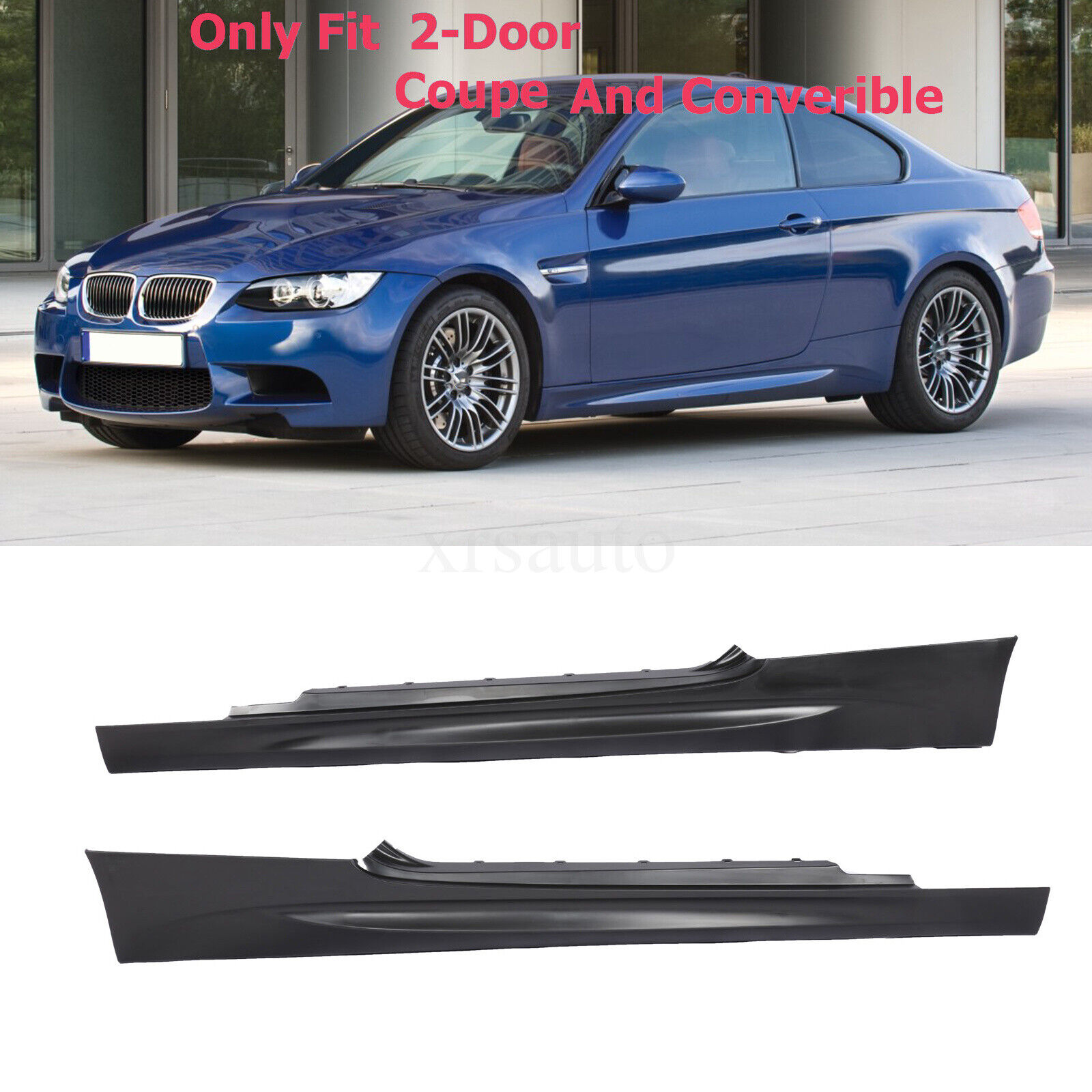M3 Style Side Skirt For BMW 3 Series E92 E93 2007-2013 Coupe Convertible 2Dr