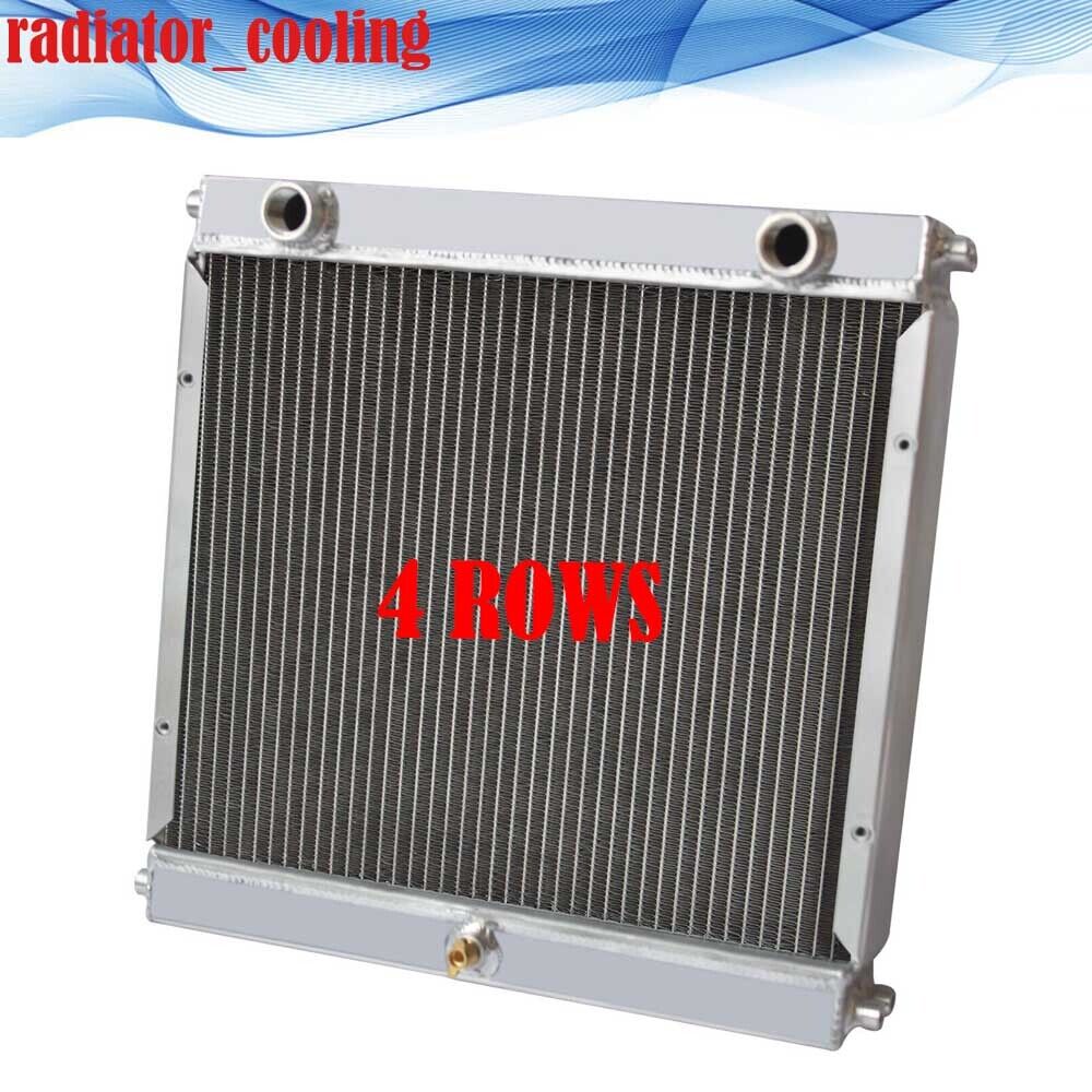 4 CORE ALUMINUM RACING RADIATOR FITS DRAGSTER ROADSTER STYLE DOUBLE PASS