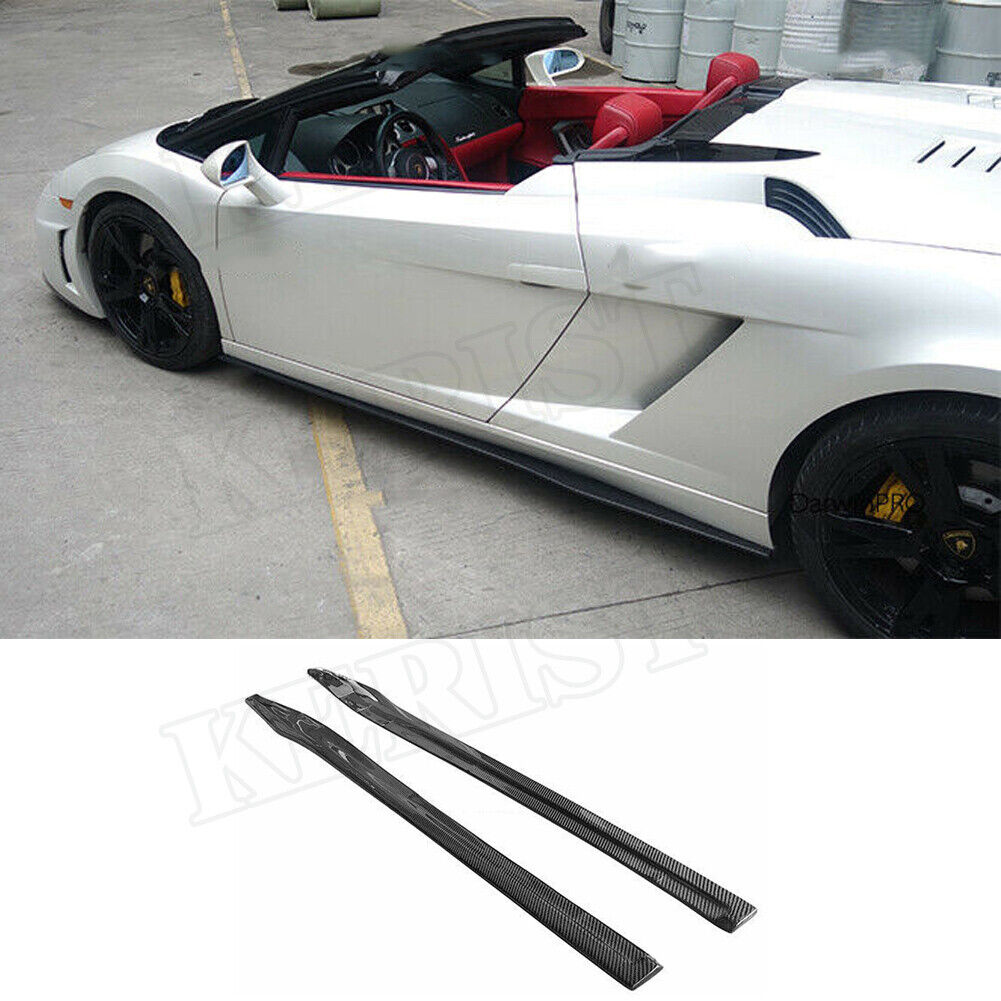 Carbon Fiber Side Skirt Car Styling For Lamborghini Gallardo LP550 LP560 LP570 