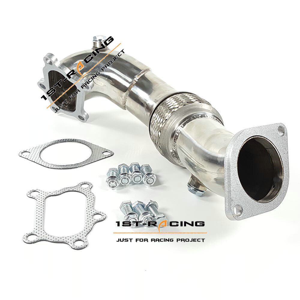 for Mazda Mazdaspeed 3 MPS 2.3L Turbo I4 O2 Bung Turbo Exhaust Downpipe T-304