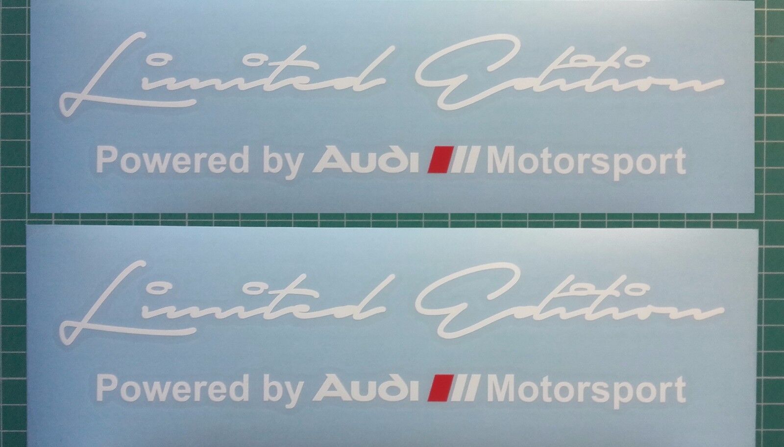 2 x Limited edition Audi Motorsport Decal Sticker compatible with Audi models 