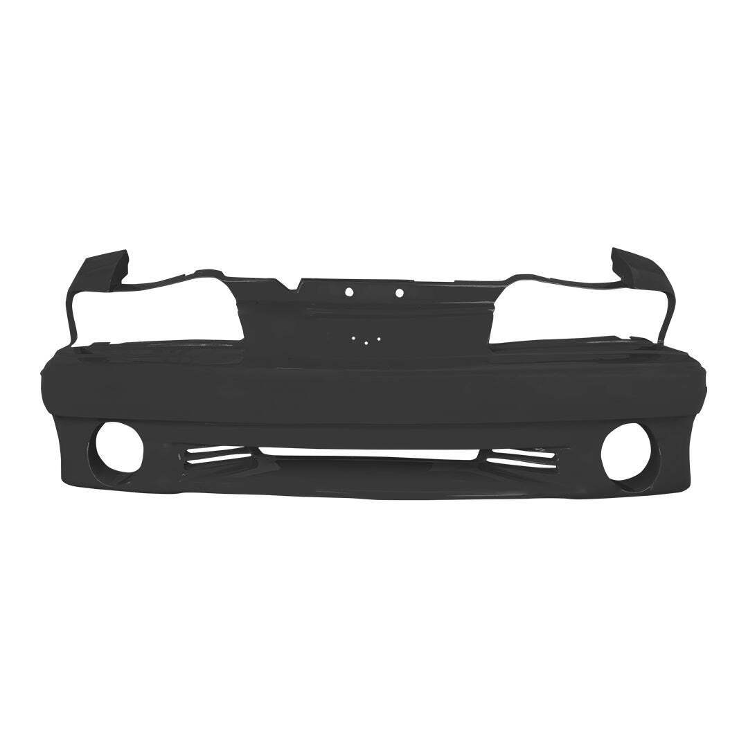 NEW Painted 1987-1993 Ford Mustang GT Unfolded Front Bumper W/ Fog Light Washer