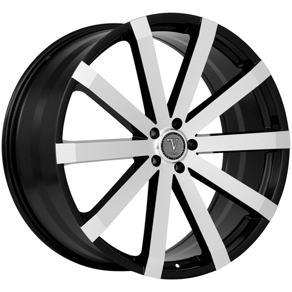 Velocity VW12 22x9 5x150 +30mm Black/Machined Wheel Rim 22\