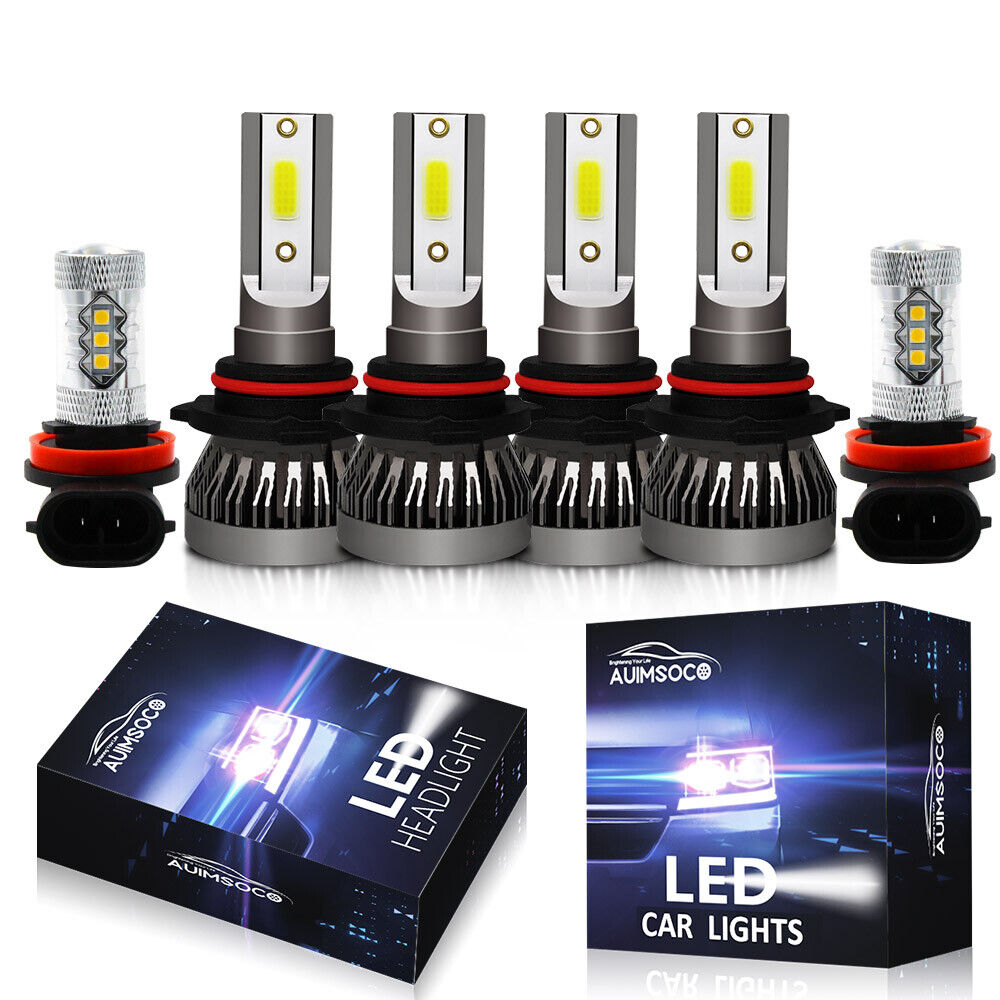 For Honda Accord 2006-2009 2010 2011 2012 LED Headlight High/Low Fog Light Bulbs
