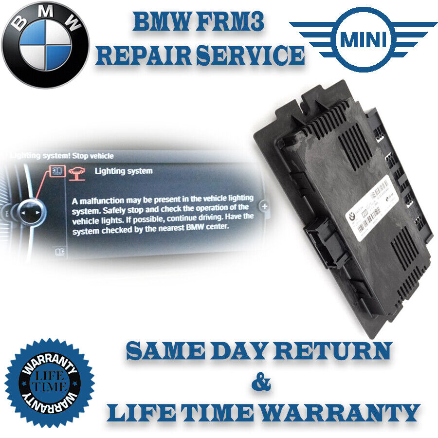 FRM3 Footwell Module BMW MINI REPAIR SERVICE. CODED. LIGHT CONTROL  MODULE