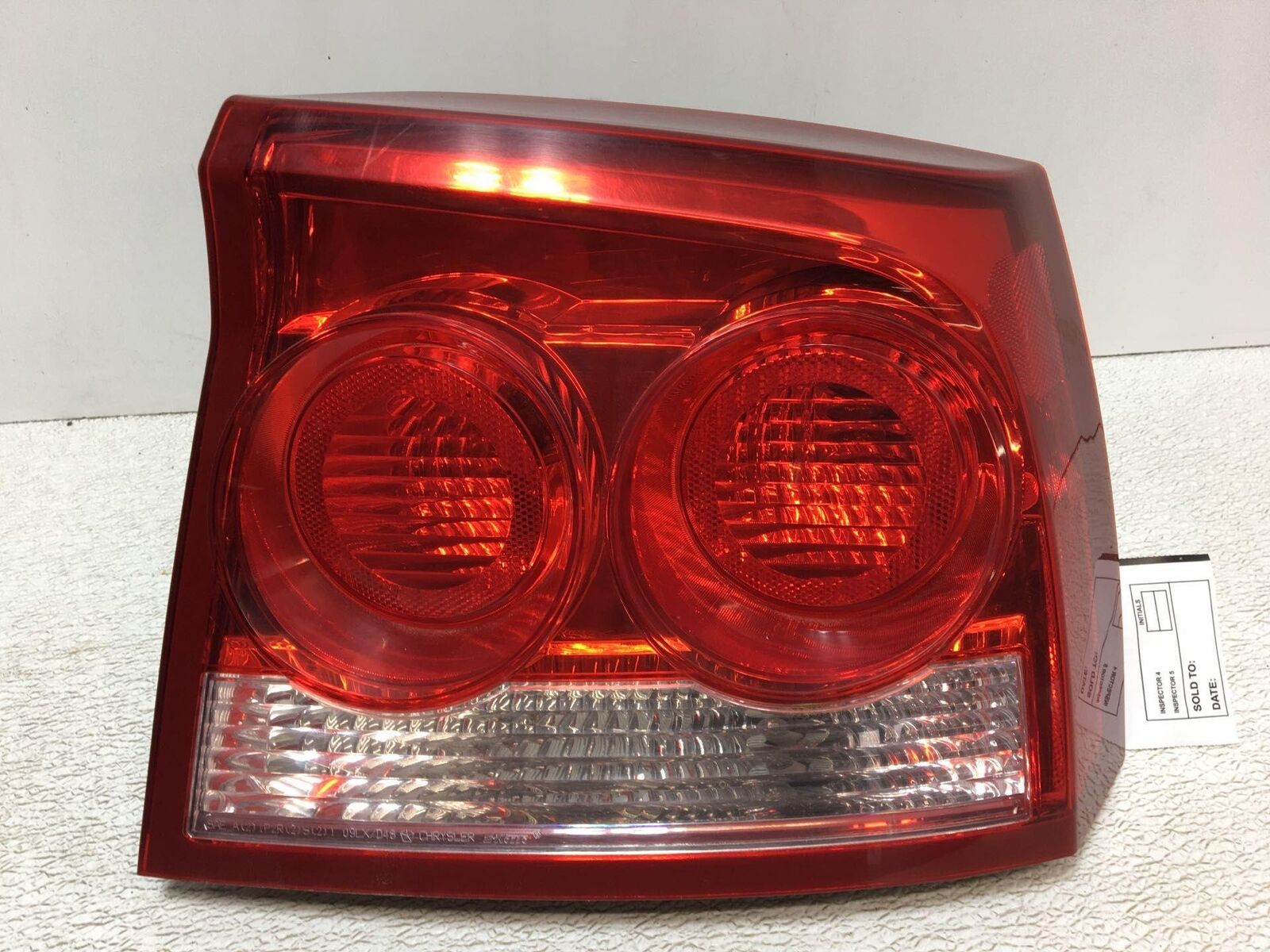 09 10 Dodge DODGE CHARGER Tail Light Assembly Right