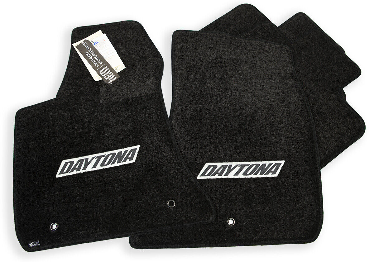 NEW Dodge Charger Daytona Floor Mats - Black DAYTONA Logos Nice ULTIMAT Quality