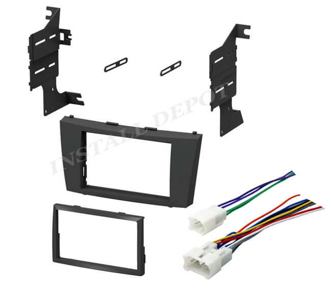 ★ 2007-2012 TOYOTA CAMRY DOUBLE DIN CAR STEREO RADIO DASH KIT & WIRING HARNESS
