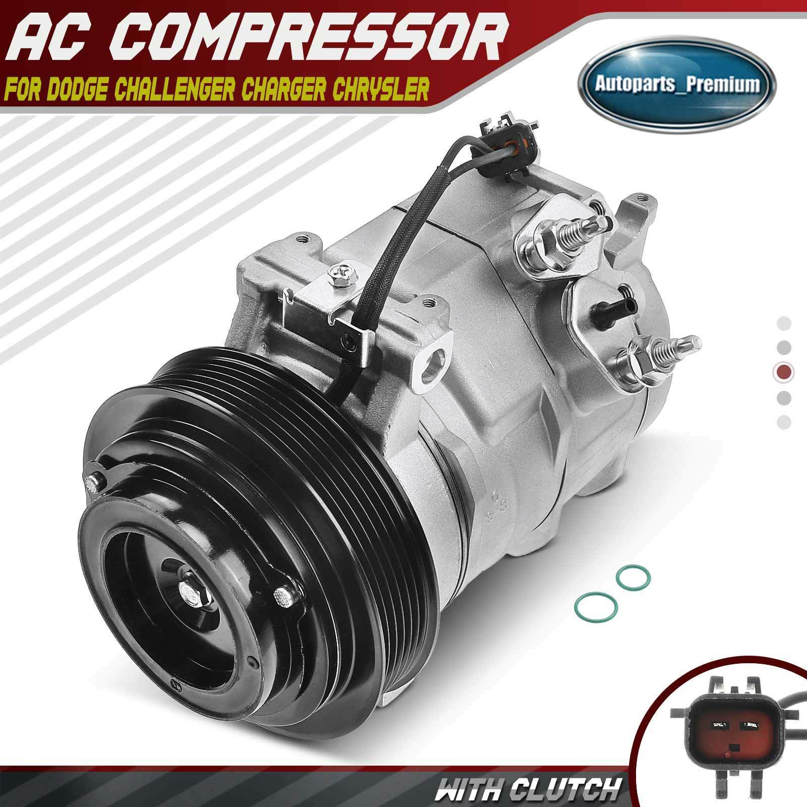 A/C AC Compressor with Clutch for Chrysler 300 Pacifica Dodge Challenger Charger