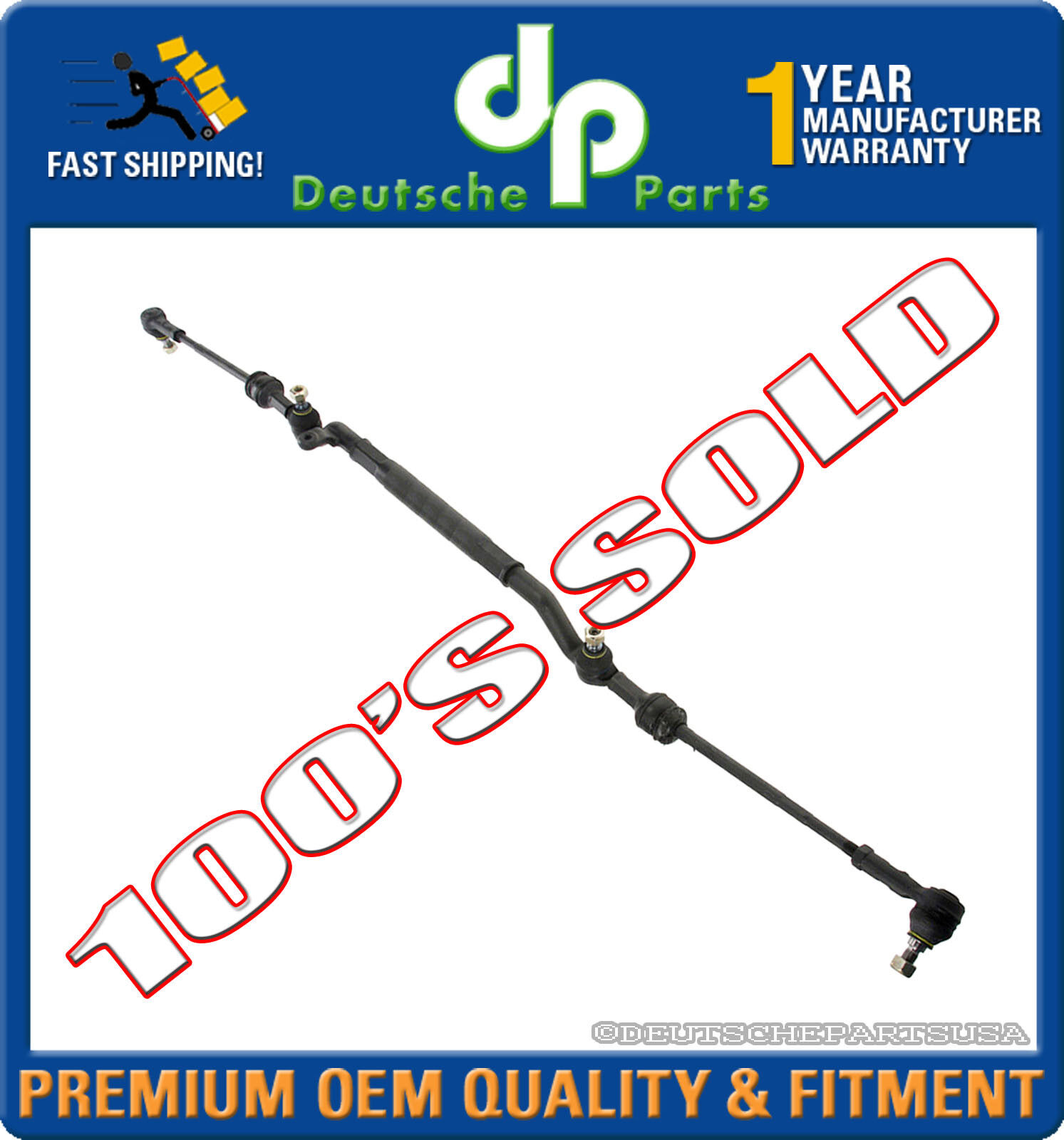 Chrysler Crossfire Transverse Center Drag Link Outer Tie Rods Assembly 5098996AA