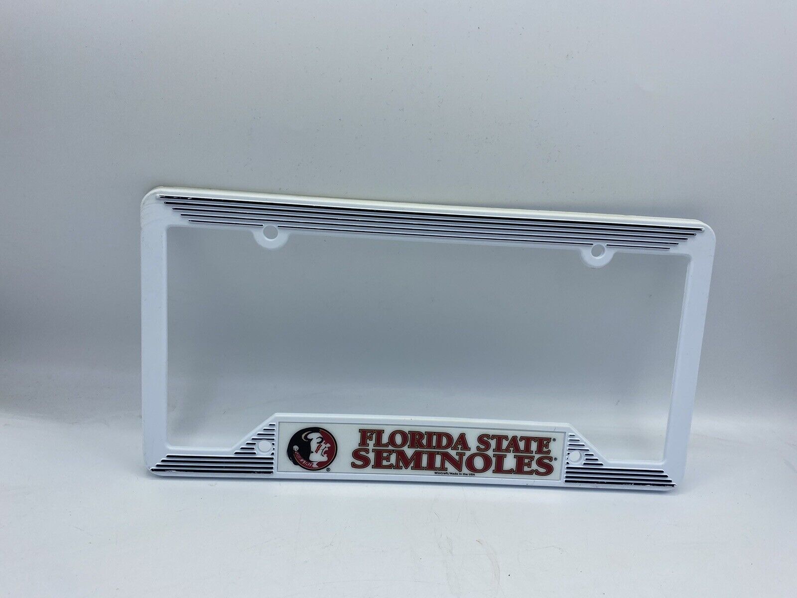 License Plate Frame Made In USA - Tag Holder - NCAA - Seminoles Florida State