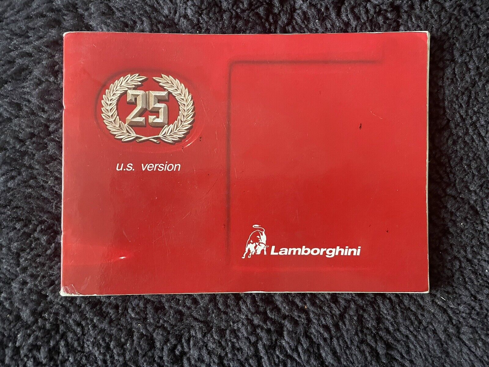 Lamborghini Countach 25th Anniversary 1989 Owners Manual Handbook US Spec OEM