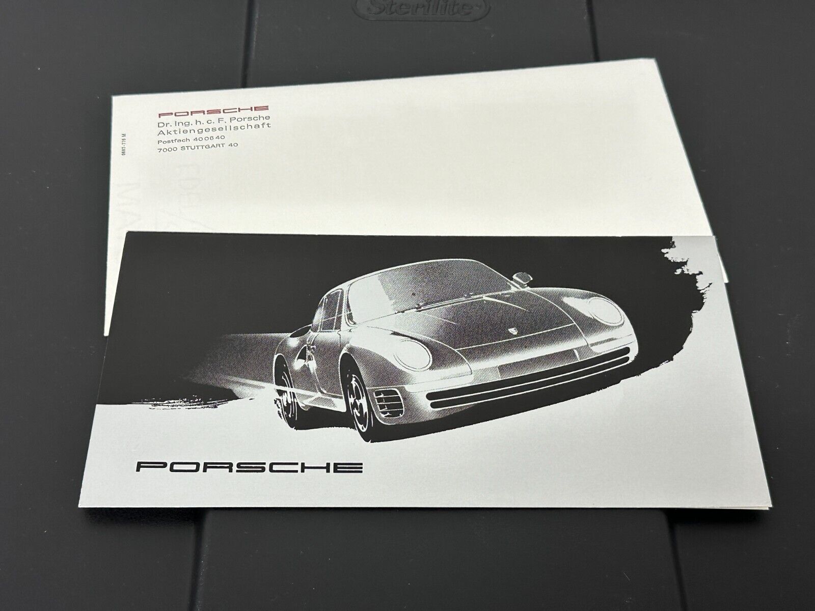 Porsche 959 Official Postcard Christmas Card Original W