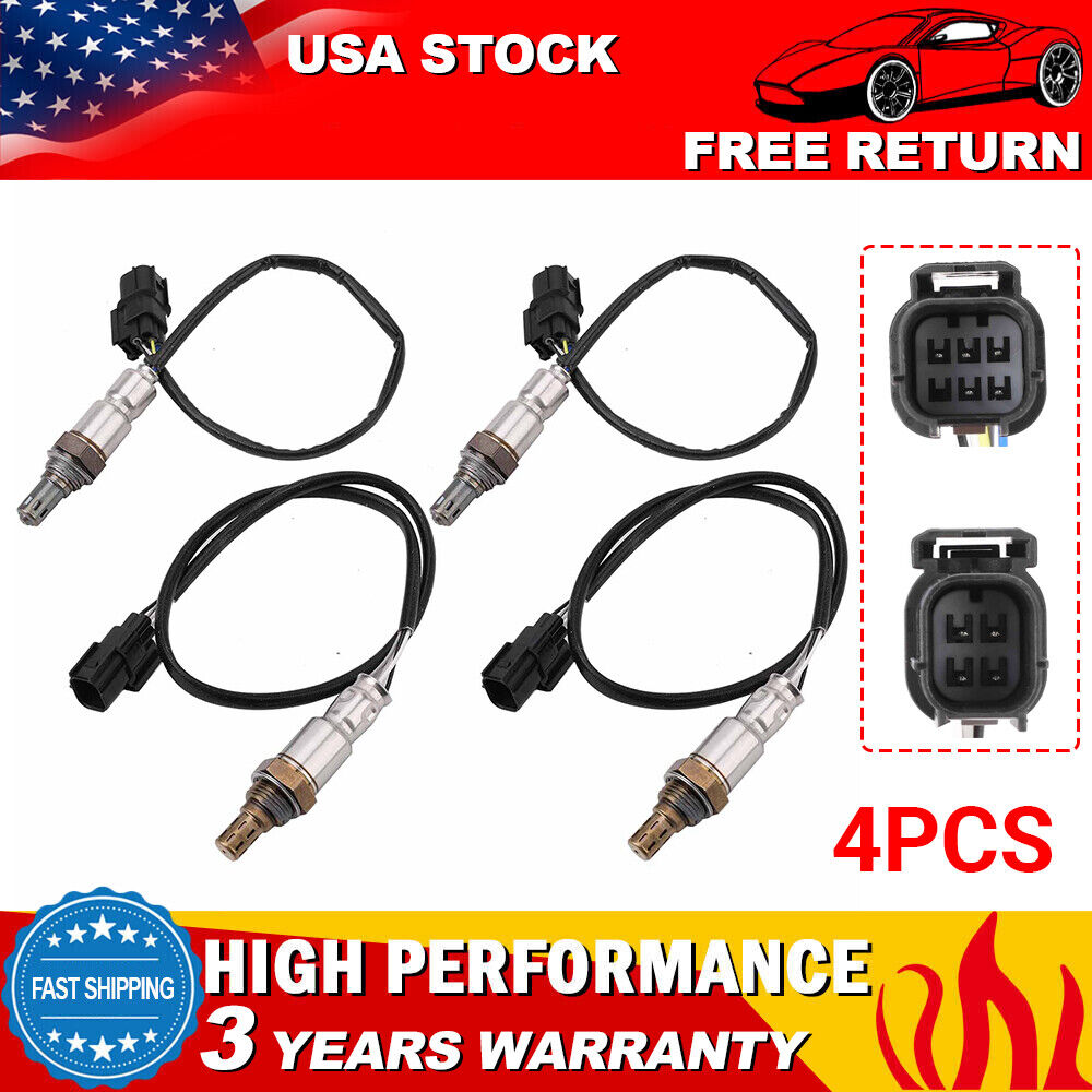 4pcs Up+Down Oxygen Sensor For 2010-2014  Acura TL 3.7L V6 only fits Automatic