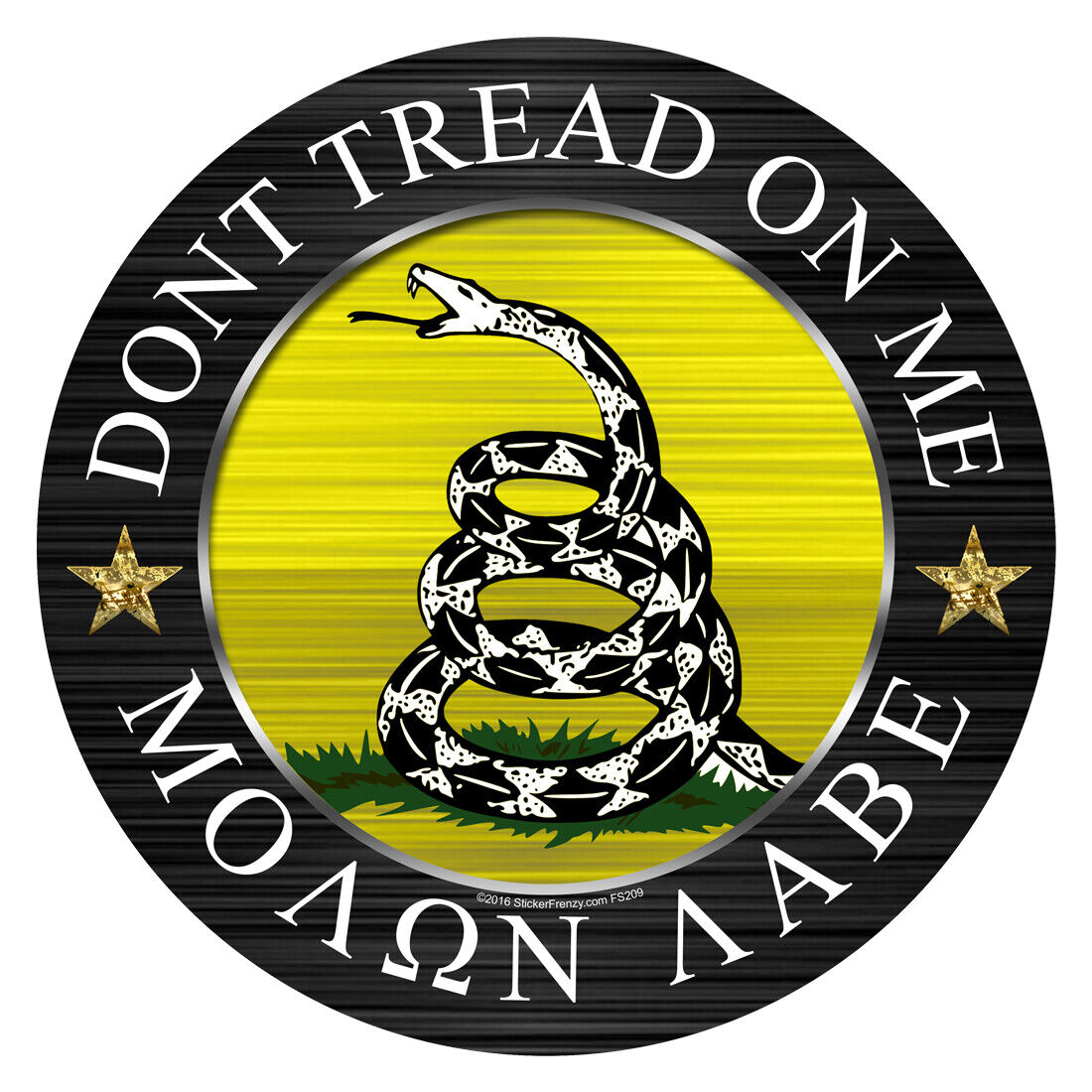 REFLECTIVE Dont Tread on Me Circle \