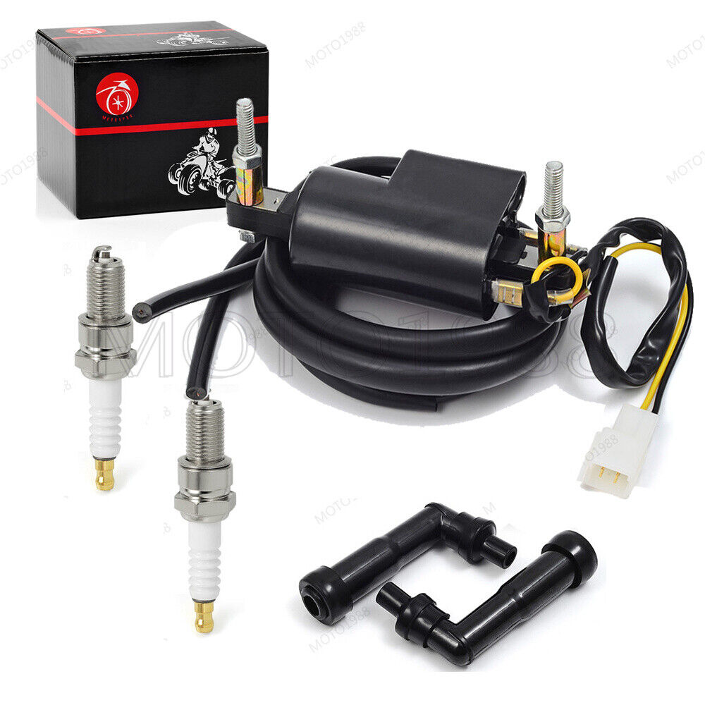 Ignition Coil Spark Plug For Honda Hawk CB400 CB450, Nighthawk CB450,CM400,CM450