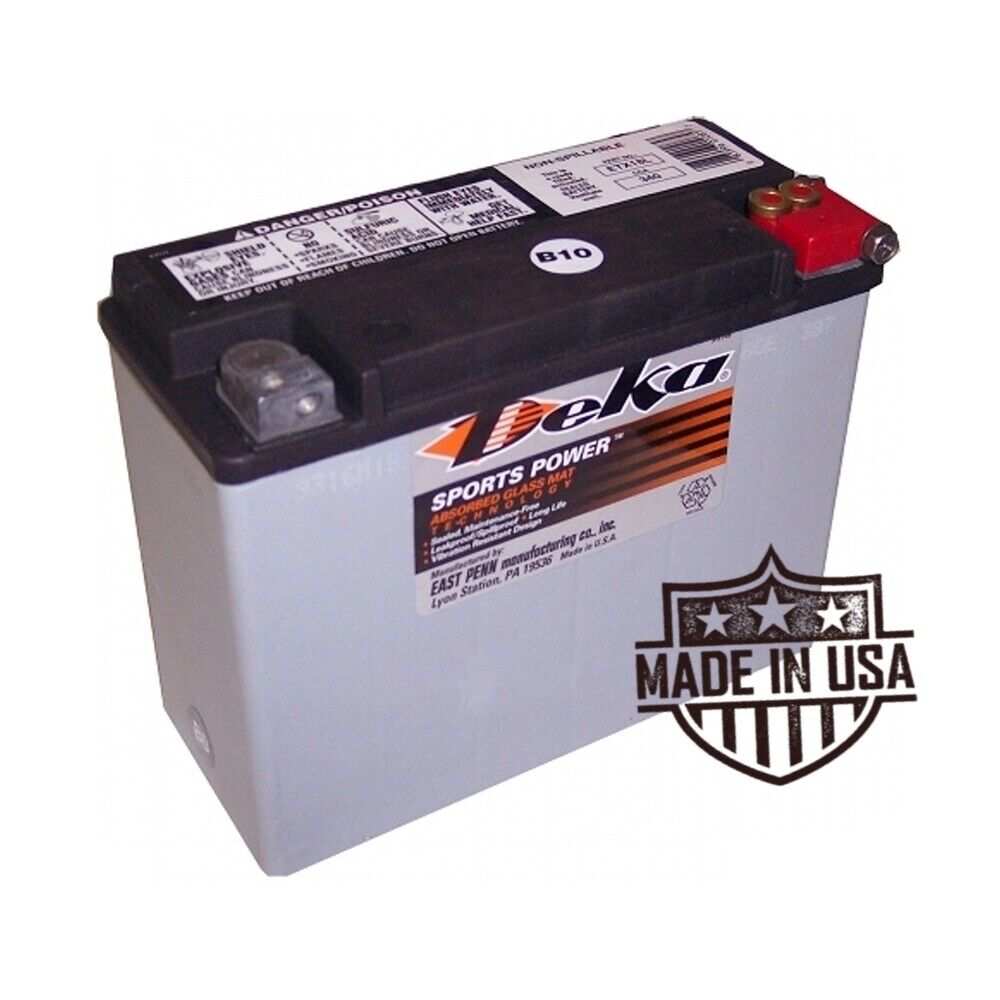 Deka Sports Power ETX18L Battery - 12V 20AH 340 CCA Sealed AGM