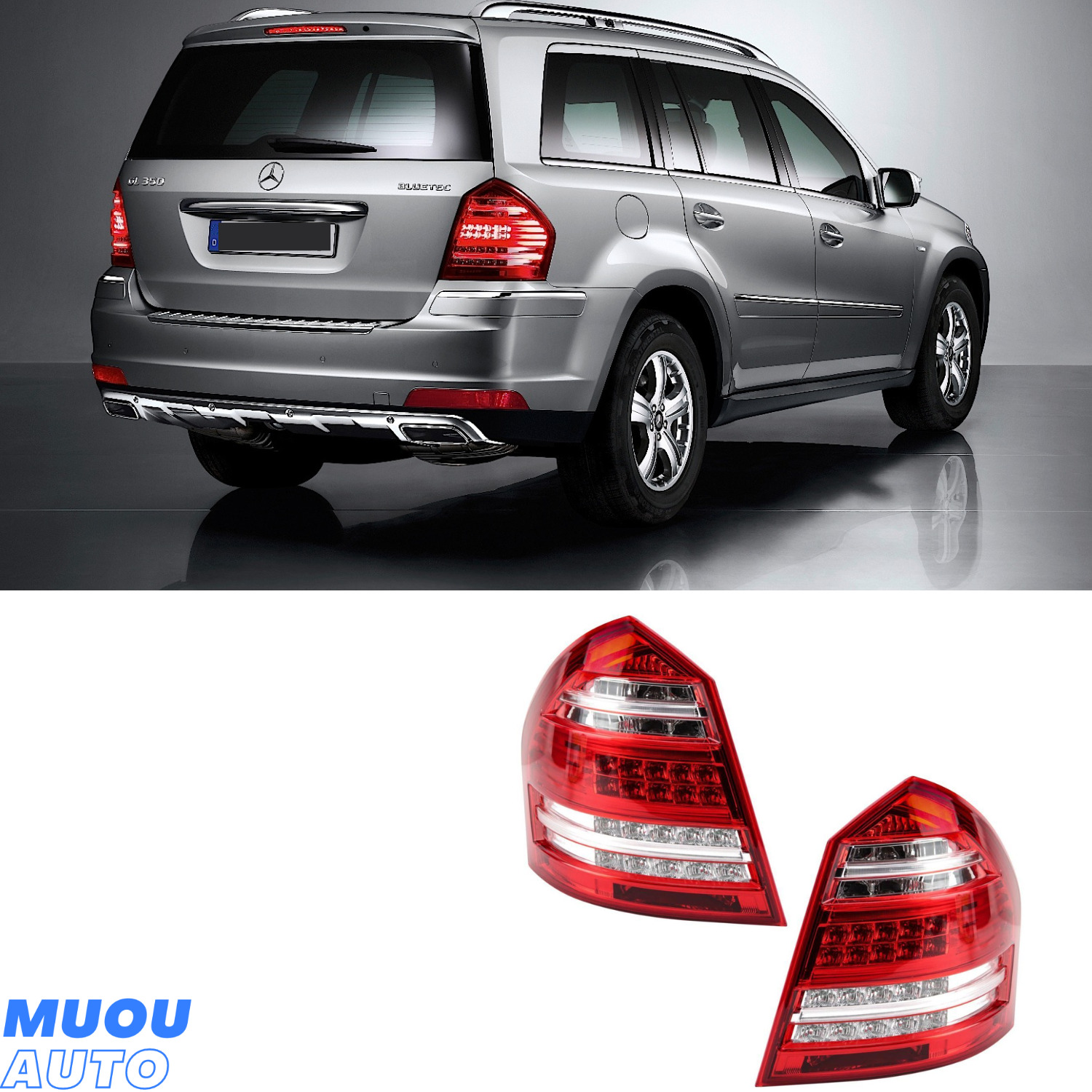 For 2010-2012 Benz GL350 GL450 GL550 Rear Lamp Tail Lights Set (Left&Right) X164