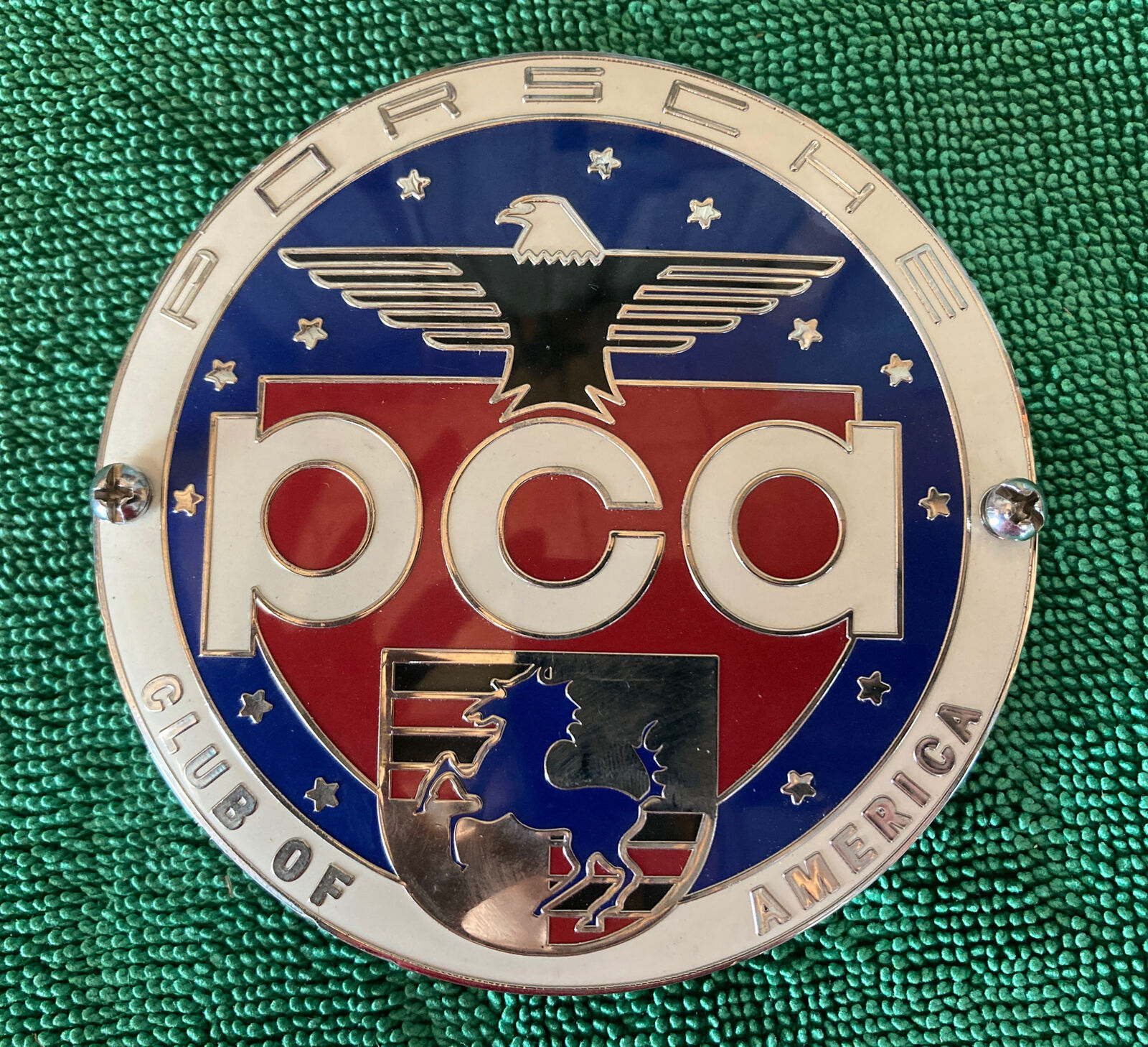 New Official Porsche PCA Car Club of America Grill Badge Emblem Hood Ornament