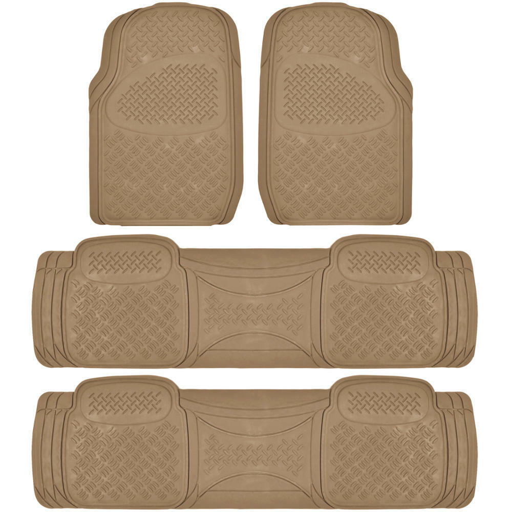 4 Piece 3 Row Beige Full Set Floor Mats for Honda Odyssey Semi Custom Fit⭐⭐⭐⭐⭐