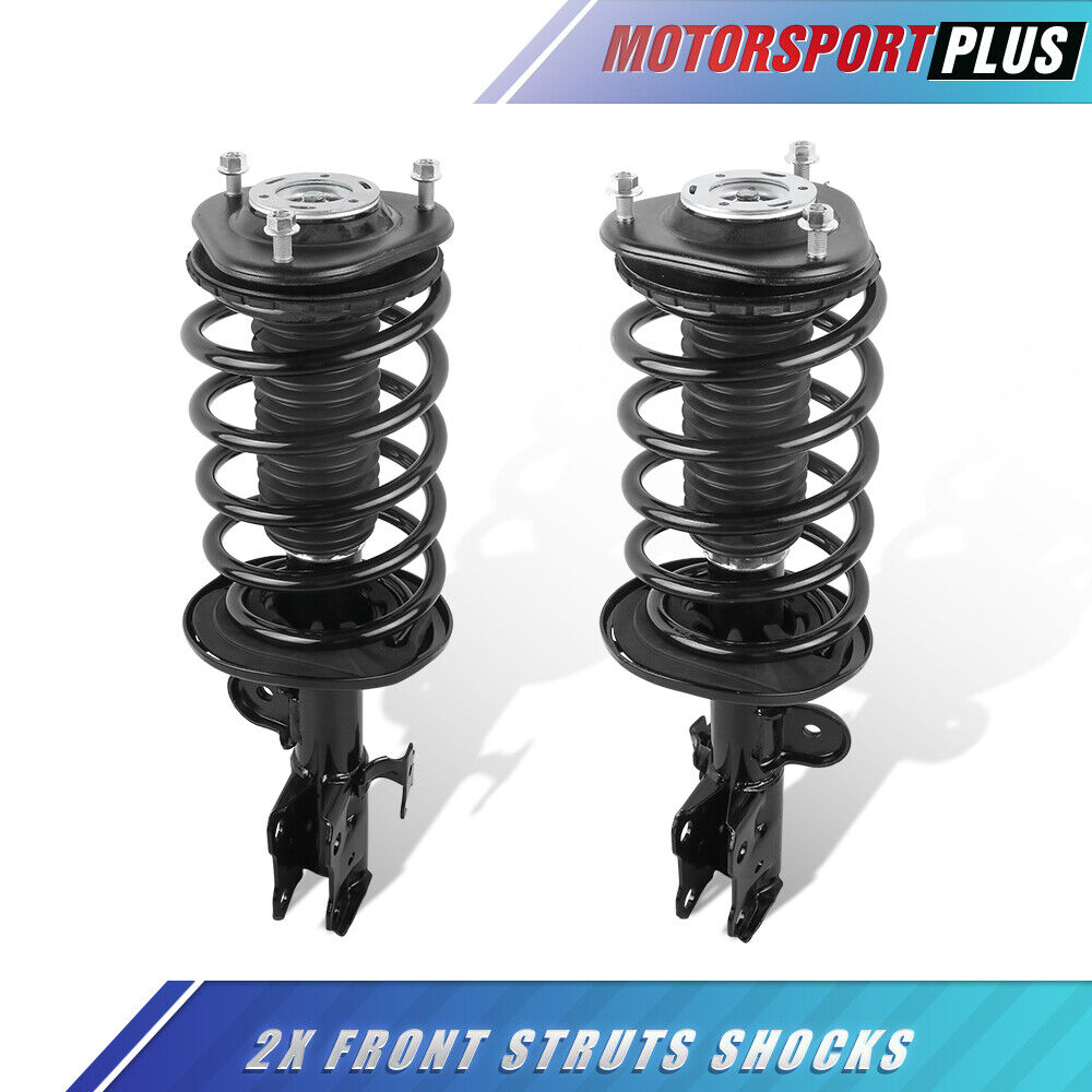 Pair Front Complete Struts & Coil Springs Assembly For 2010-2015 Toyota Prius