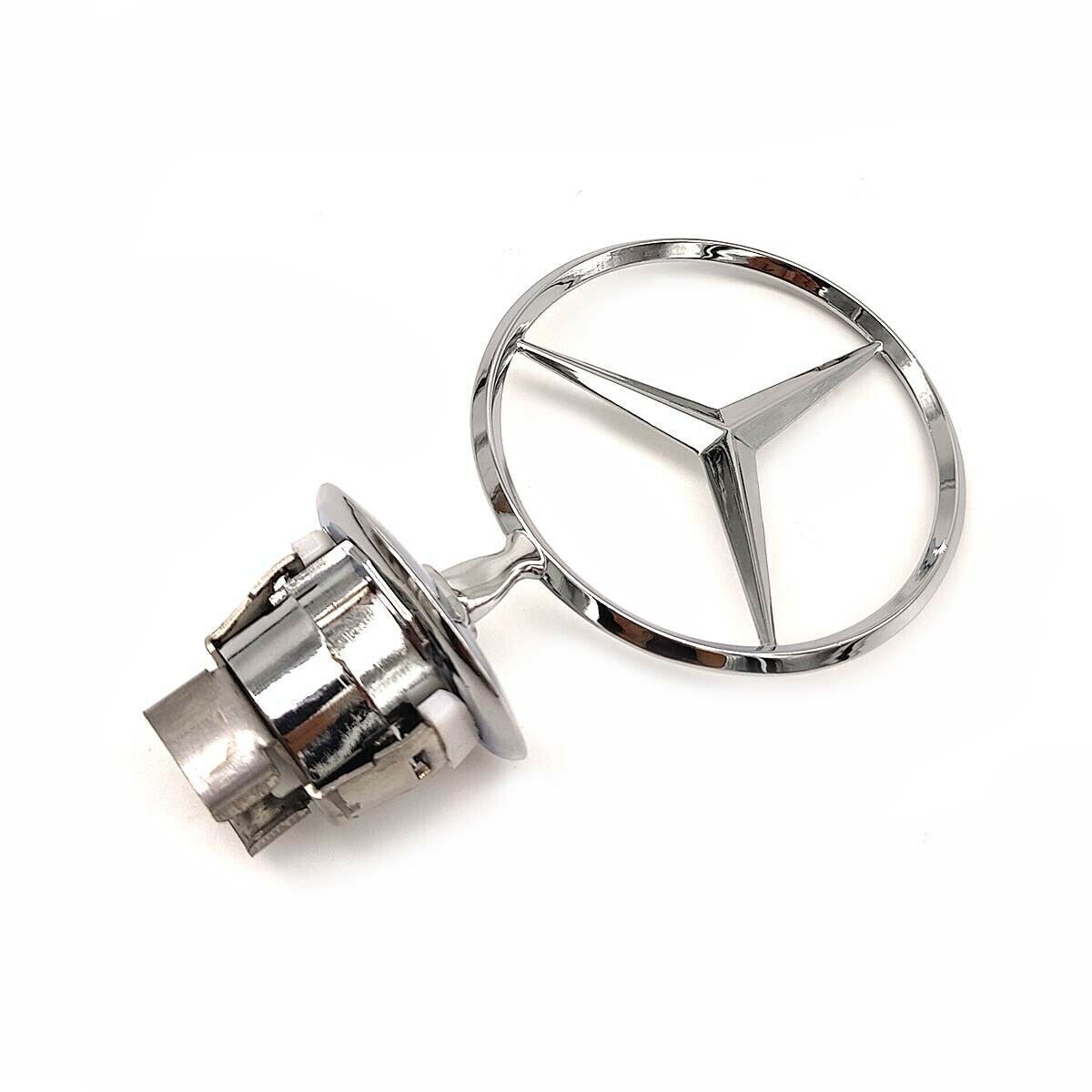 For Mercedes-Benz C E S AMG Front Hood Ornament Mounted Star Logo Badge Emblem
