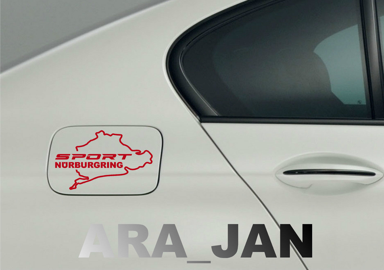 SPORT NURBURGRING Decal Sticker Racing Car Fuel Tank logo Performance Motorsport