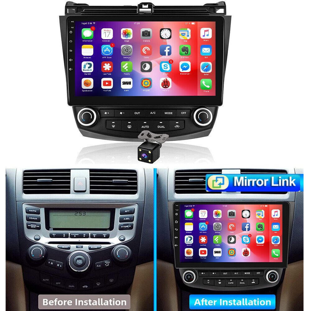 For Honda Accord 7 2003-2007 Android 10 Stereo Radio Car GPS 10\