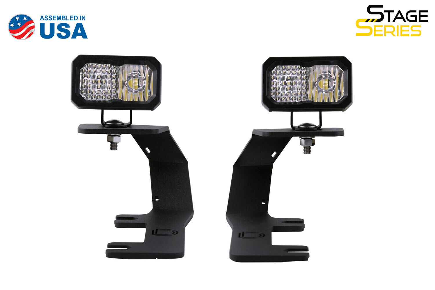SSC2 LED Ditch Light Kit for 2014-2019 GMC Sierra 1500 Pro White Combo