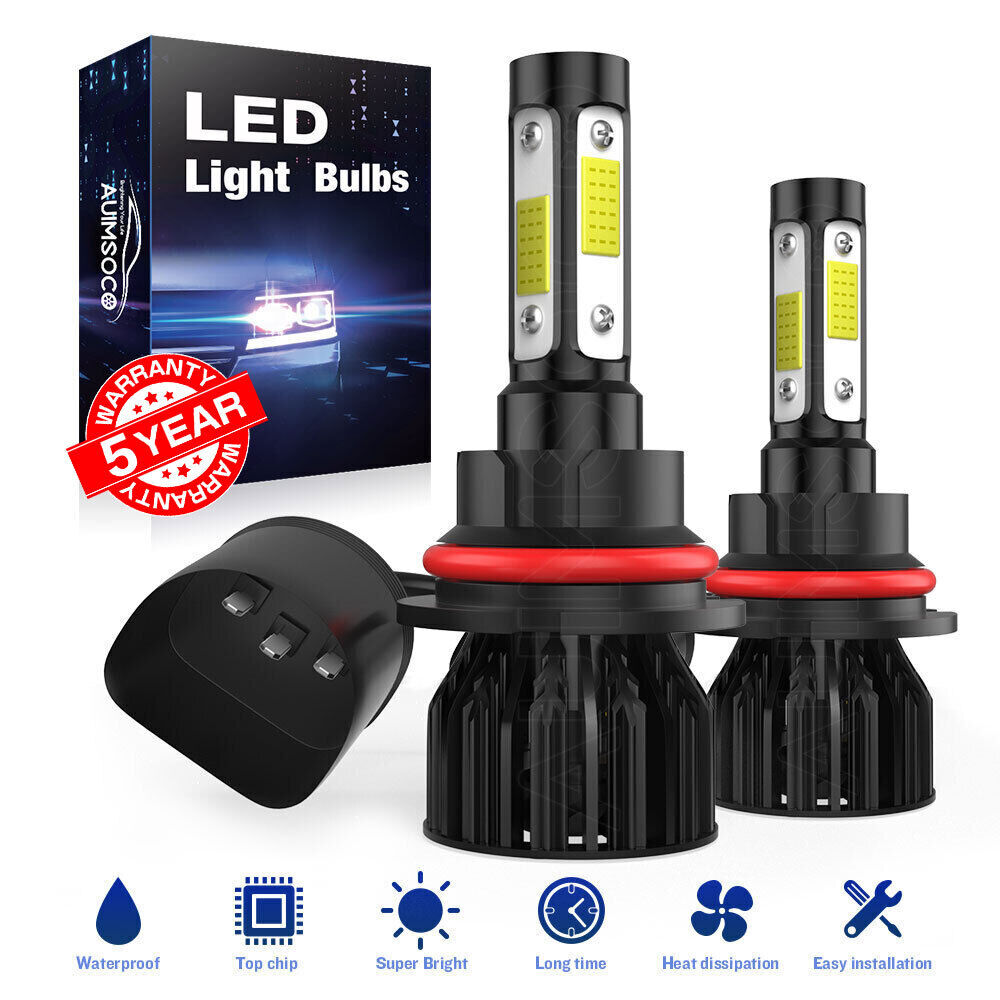 For Ford F-150 04-2014 LED Headlight Bulbs H13 9008 High Low Beam 24000LM 120W