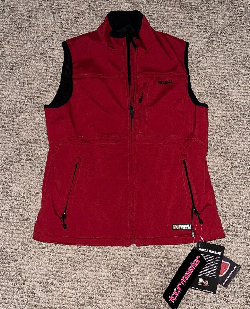 New ANSAI Red Tour Master Vest (Size: Medium) Womans