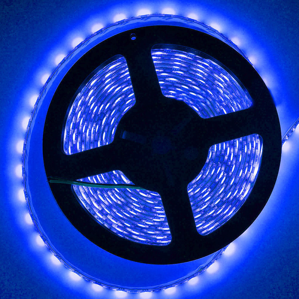 12V Blue LED Strip Light 5M 300 LEDs Waterproof For Boat / Truck / Car/ Suv / Rv