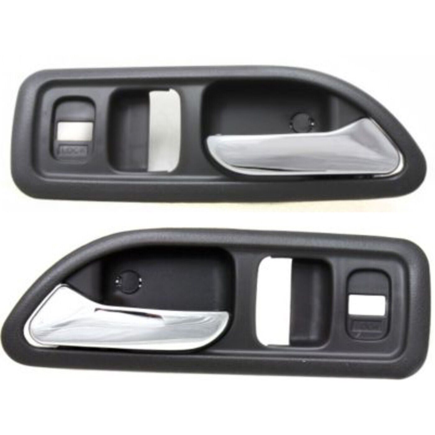 Pair Set of 2 Interior Door Handles Front Driver & Passenger Side Coupe