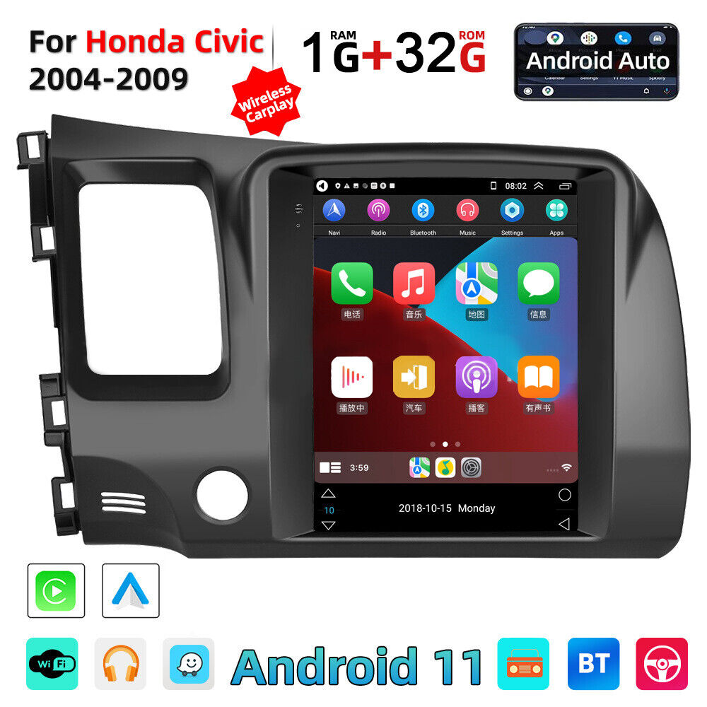 For Honda Civic 2013-2017 Carplay Android Car Stereo Radio GPS Navi 9.7\' 1+32GB