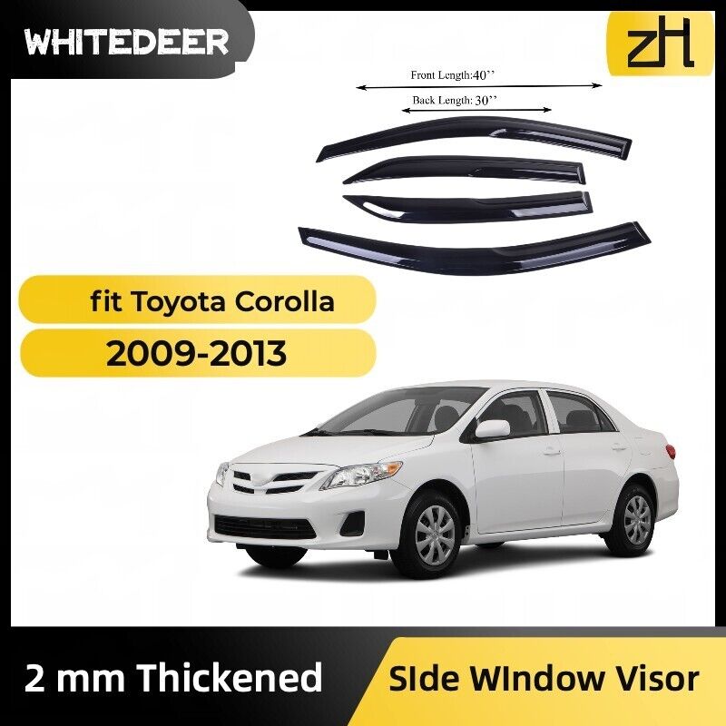 Fits for Toyota corolla 09-13 Side Window Visor Sun Rain Deflector Guard