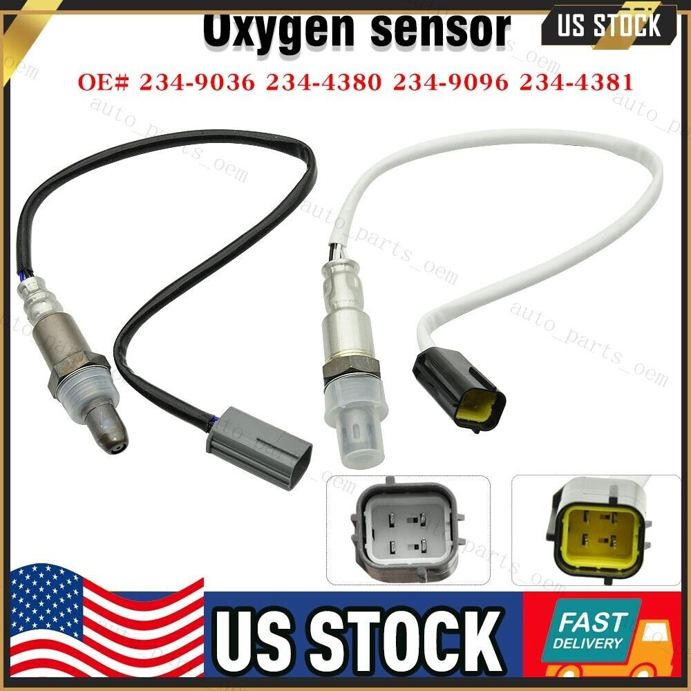 2pcs Upstream Downstream O2 Oxygen Sensor For 2007-2013 Nissan Altima Rogue 2.5L