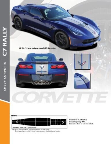 2014-2019 C7 Corvette Rally Stripes Kit